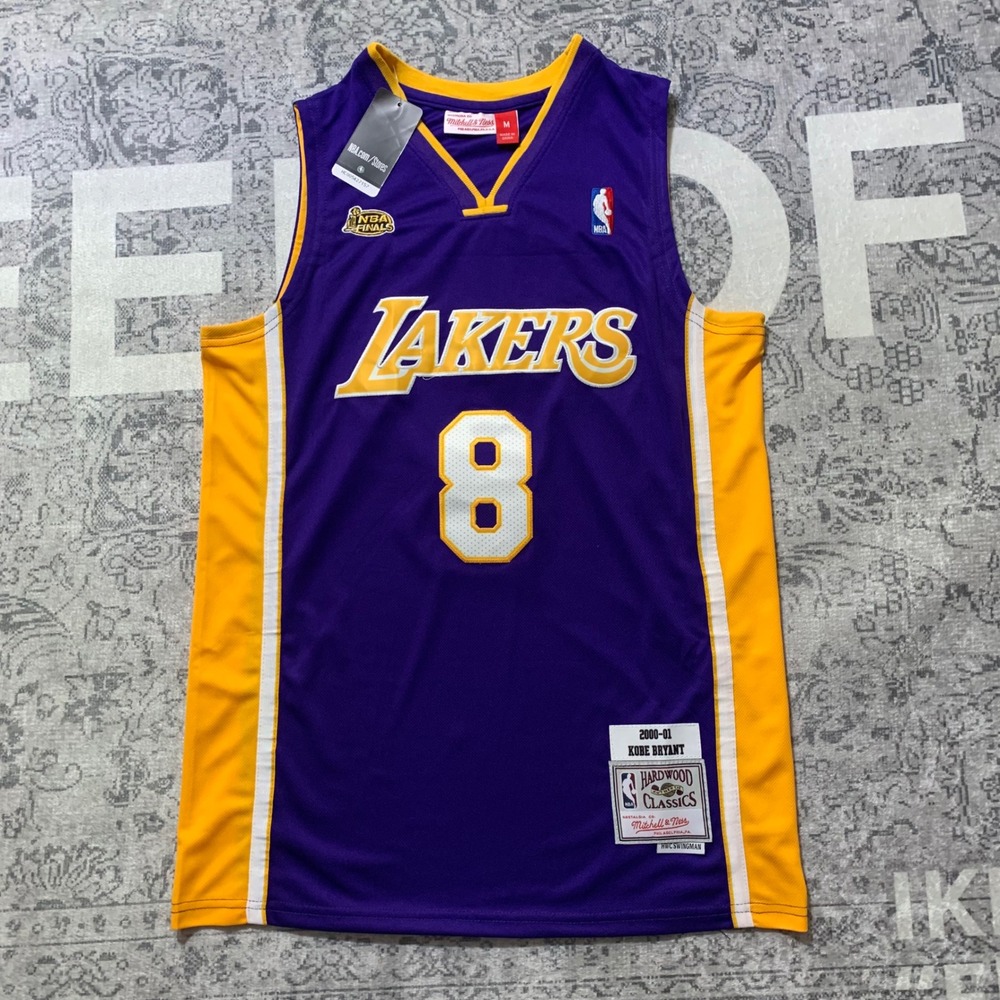 Mitchell & Ness Lakers Jersey Mens M Purple New Kobe Bryant 8 2000-01 Swingman